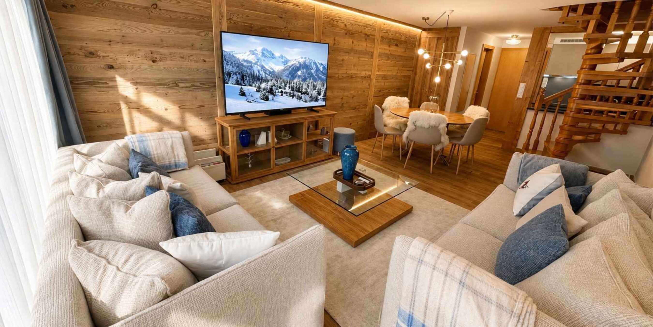 Luxuriöse Attika Ferienwohnung Waldhaus Leukerbad
