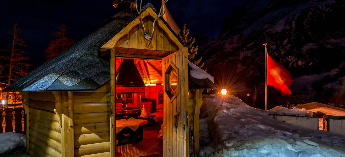 The especially cosy barbecue hut